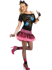 80s Pop Party Dress Costume - Womens 80s Costumes